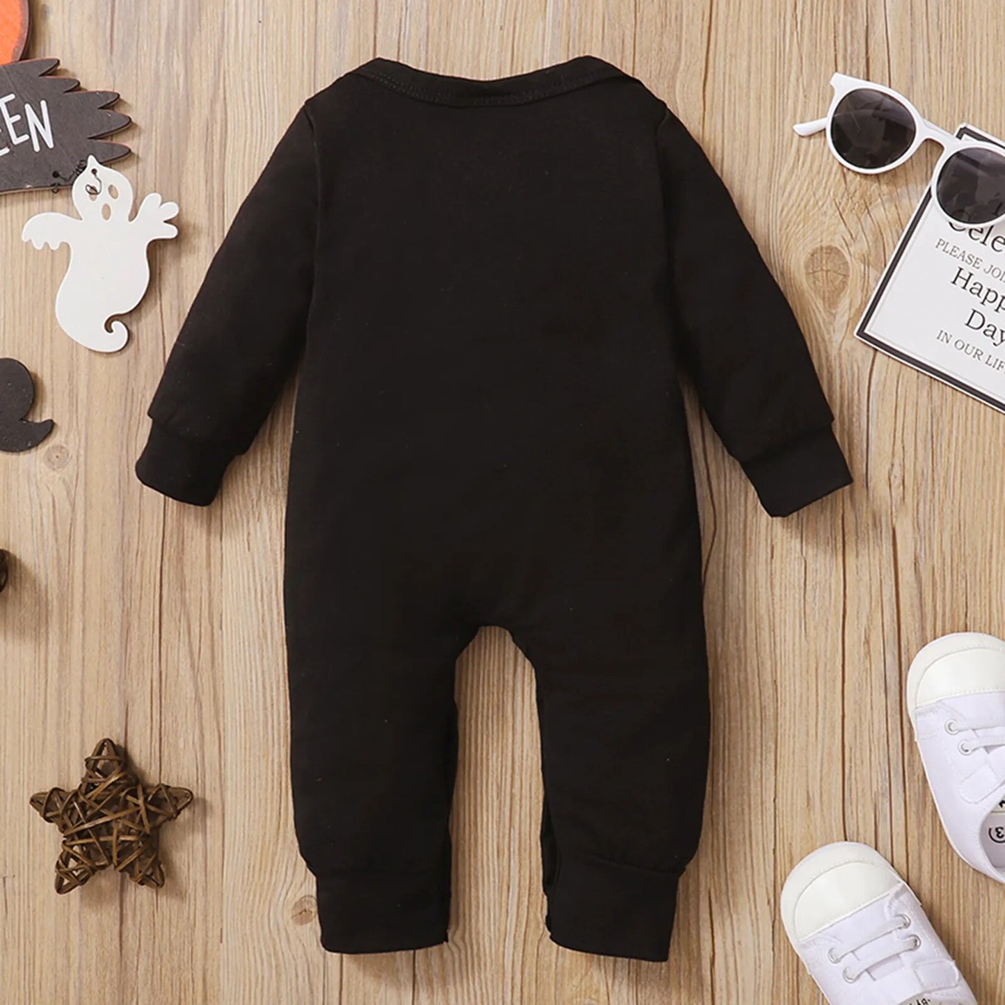 0-24 Months Skeleton Halloween Romper