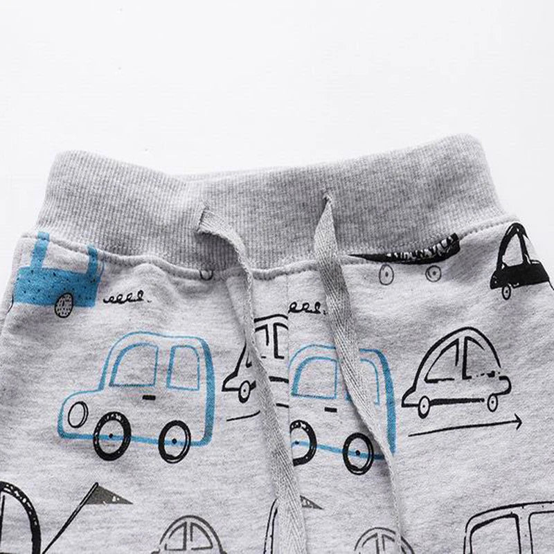 Boys Cartoon Vehicles Jogging Bottoms