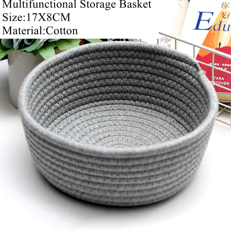 Cotton Rope Animal Woven Storage Basket