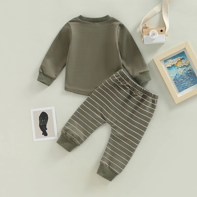 Boys Pocket Long Sleeve Lounge Set