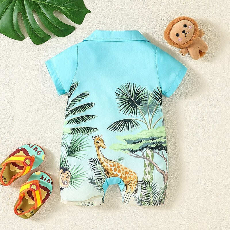 Baby Boy Jungle Romper