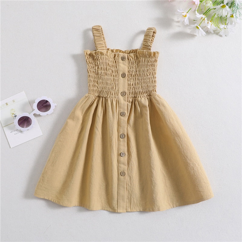 Girls Summer Sleeveless Dress