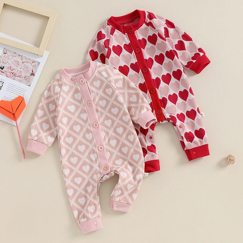 Baby Girl Valentine’s Day Romper