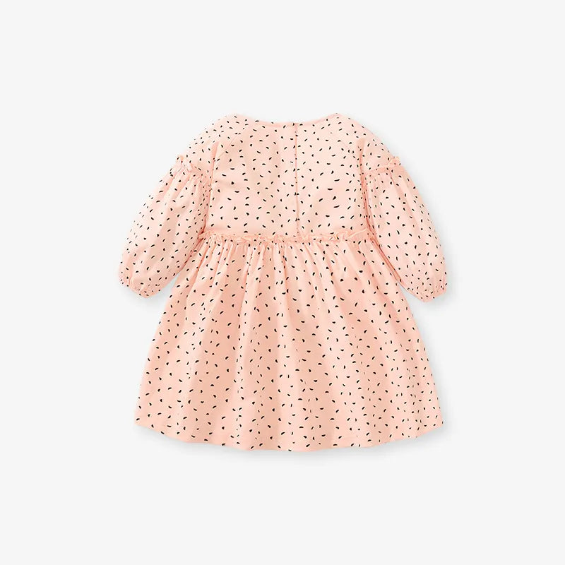 Girls pink dot mouse dress