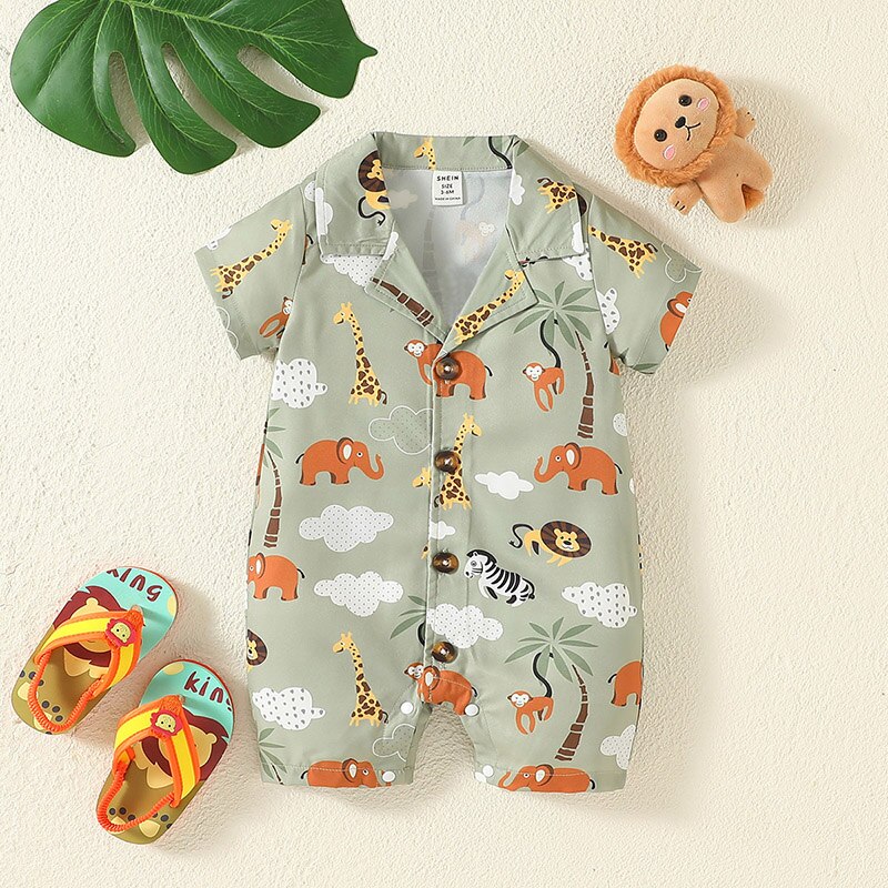 Baby Boy Jungle Romper