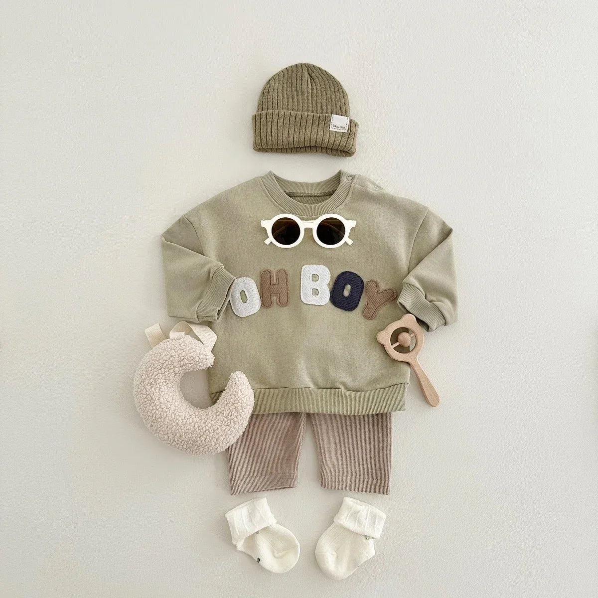 Boy Letter Patch Lounge Set