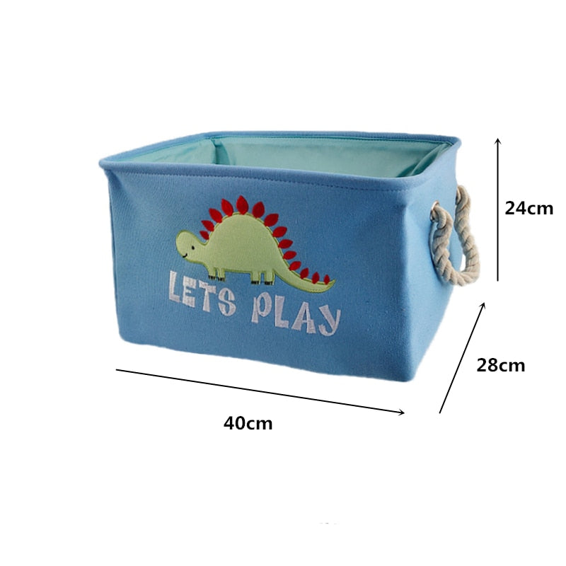 Childrens Animal Canvas storage basket