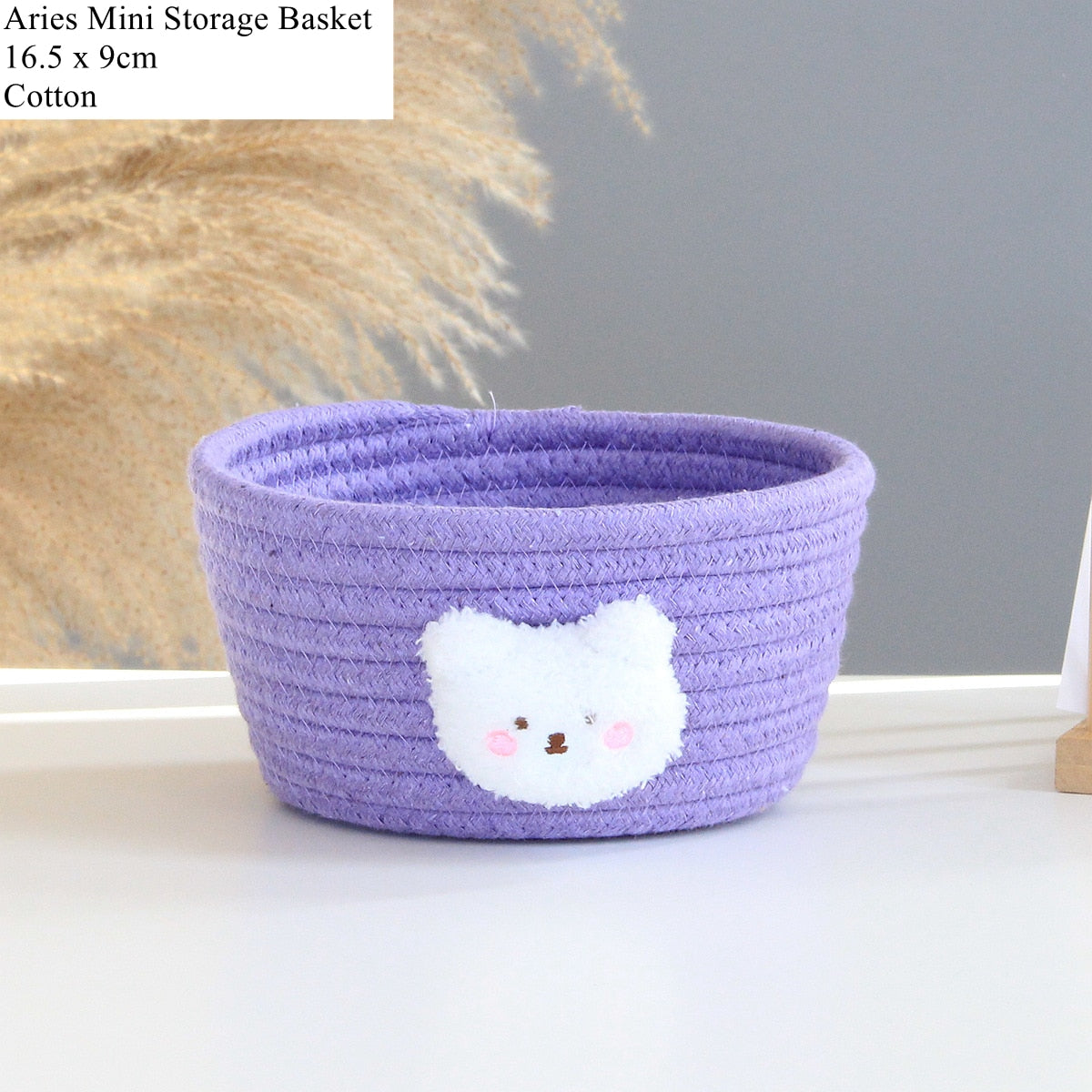 Cotton Rope Animal Woven Storage Basket