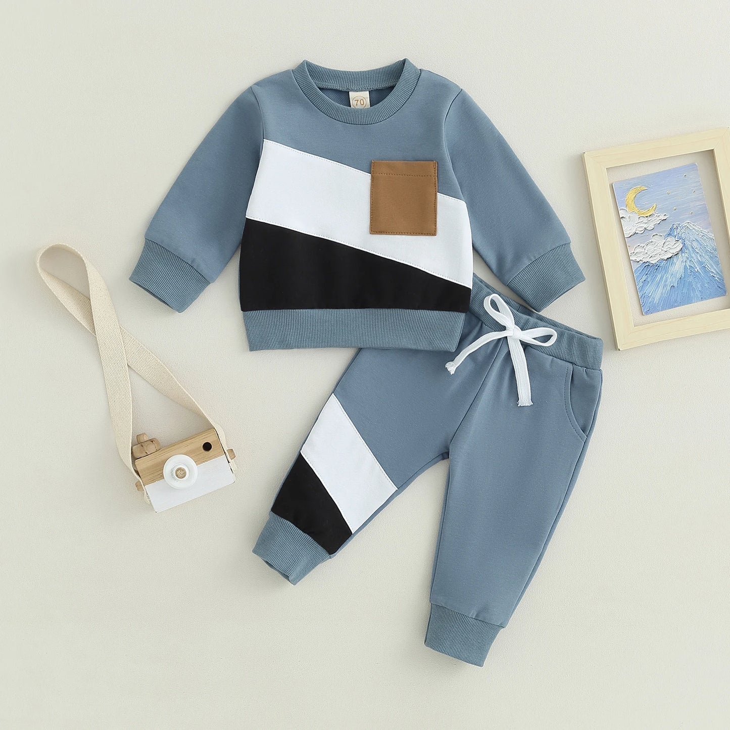 Boys Casual Pocket Long Sleeve Tracksuit