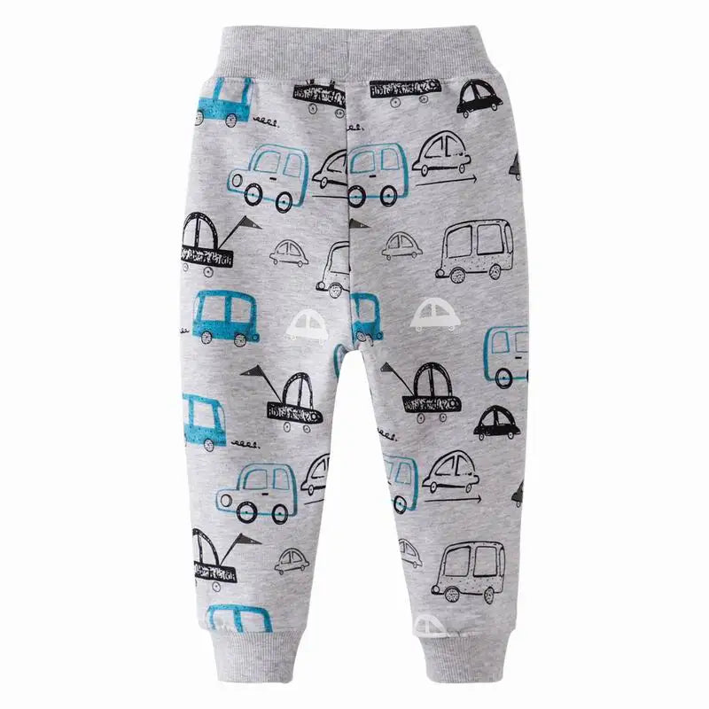 Boys Cartoon Vehicles Jogging Bottoms