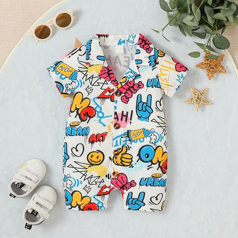 Baby Boy Jungle Romper