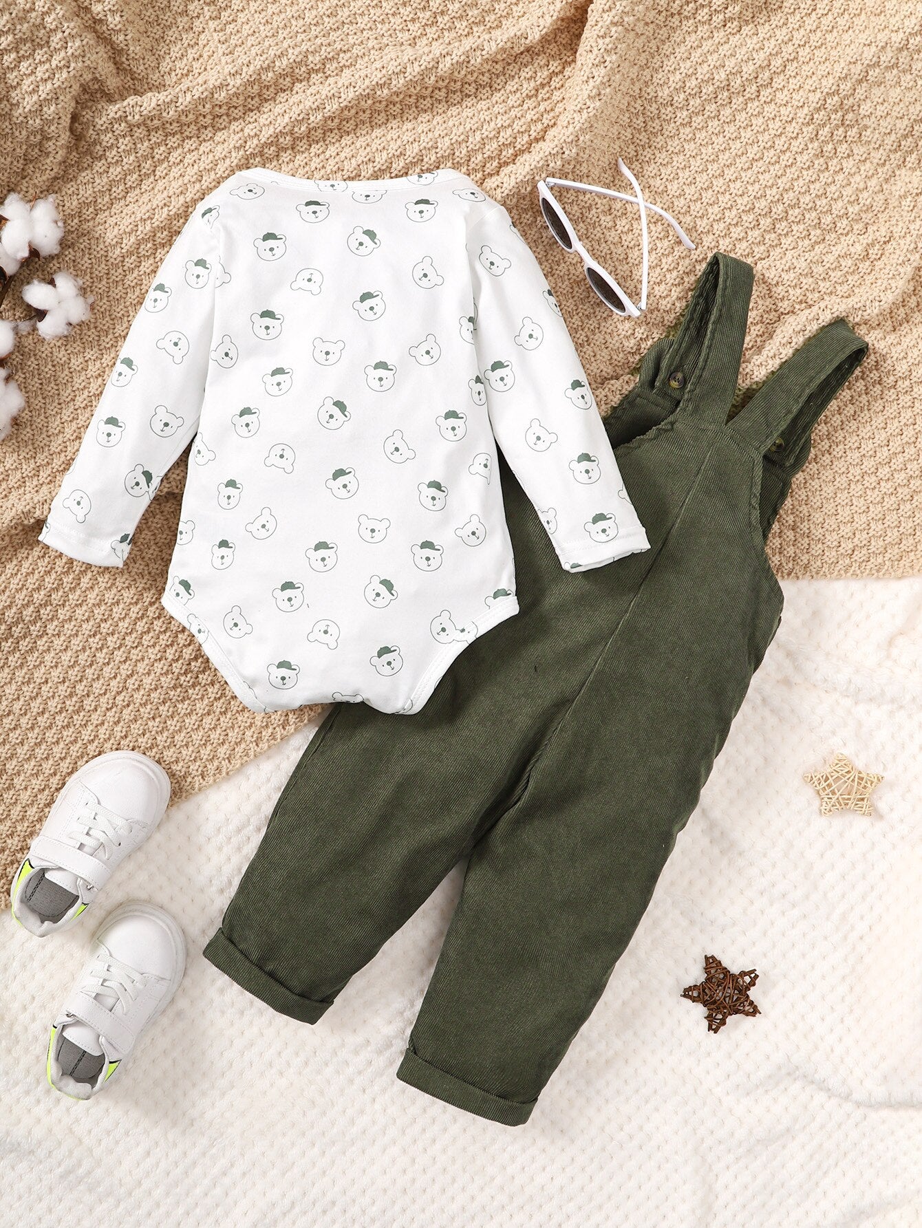 Baby Boy Bear Romper