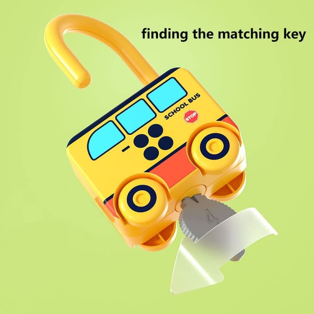 Montessori Children Learning Locks with Keys