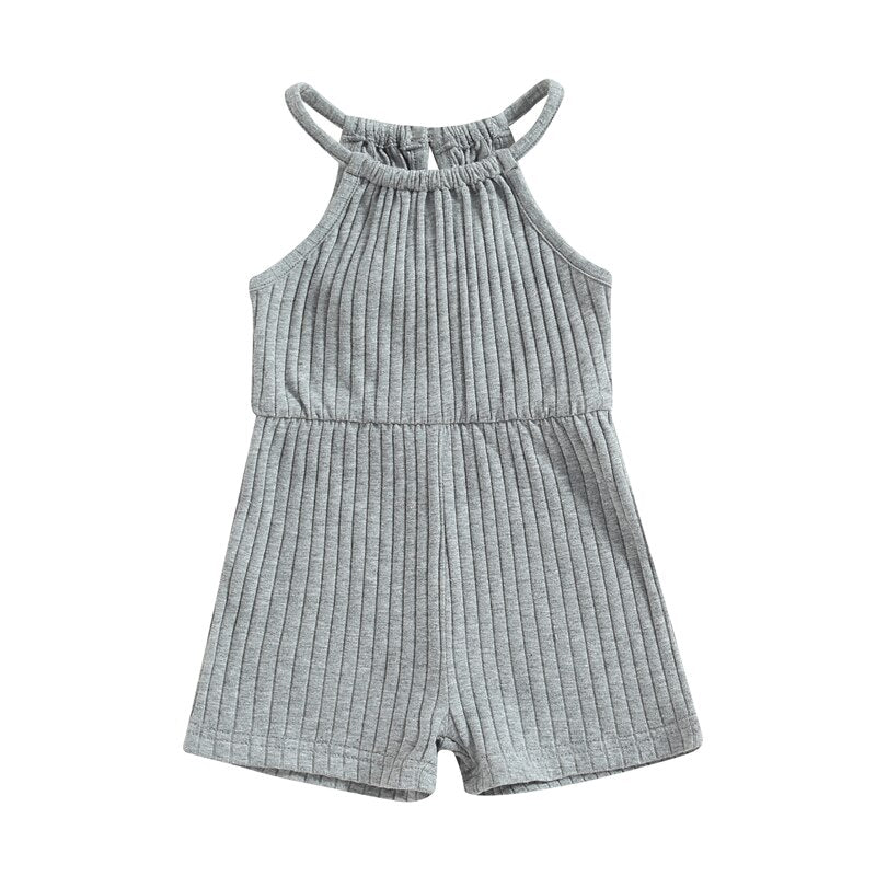 Girls Ribbed Jumpsuit