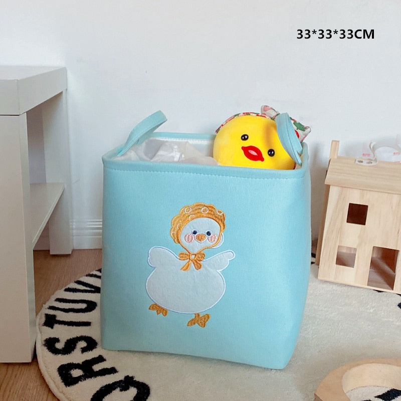 Childrens Animal Canvas storage basket