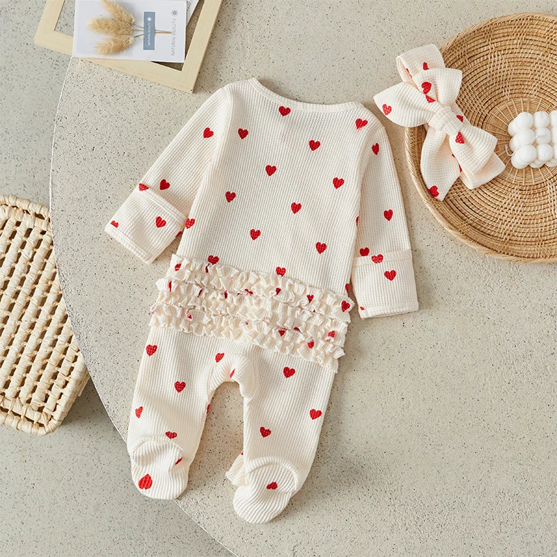 Baby Girls Valentine's Day Jumpsuit