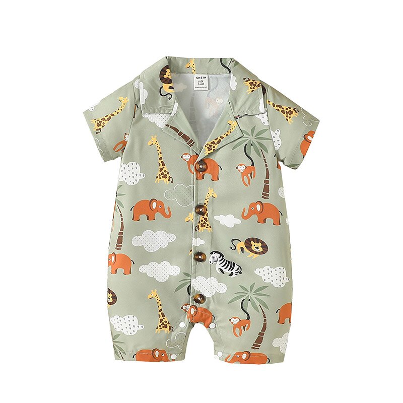 Baby Boy Jungle Romper