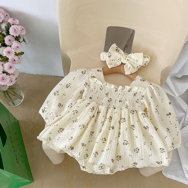 Baby Girls Linen Romper