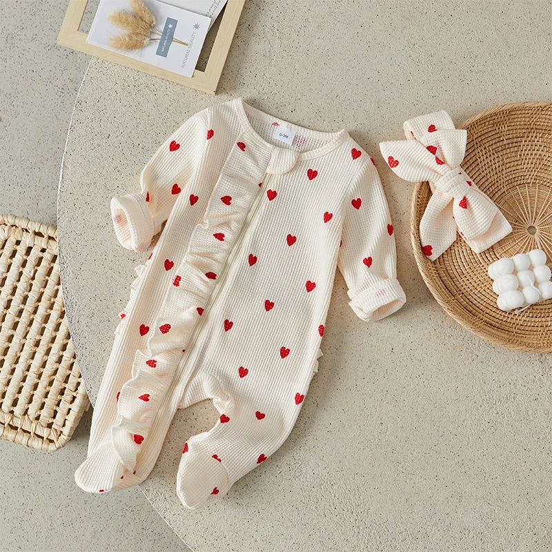 Baby Girls Valentine's Day Jumpsuit