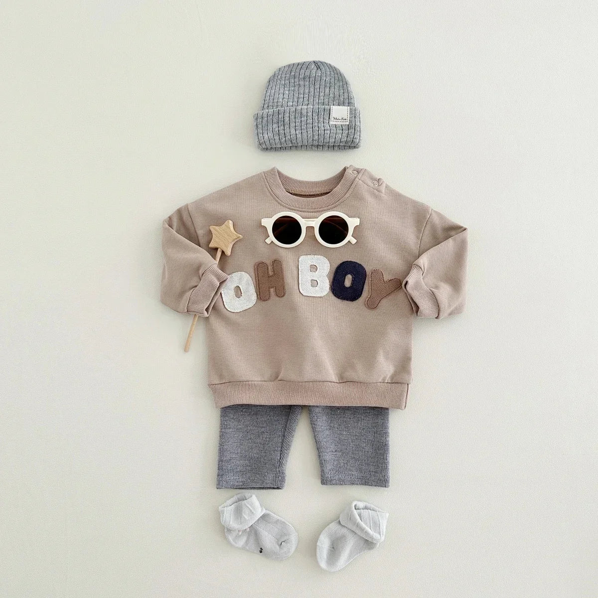 Boy Letter Patch Lounge Set