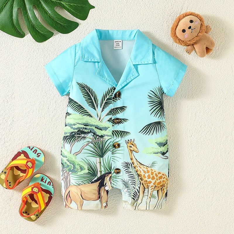 Baby Boy Jungle Romper