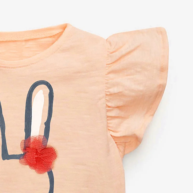 Girls Short Sleeve Rabbit T-Shirt