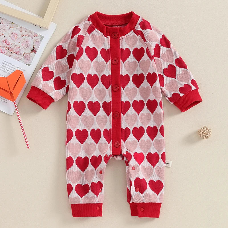 Baby Girl Valentine’s Day Romper