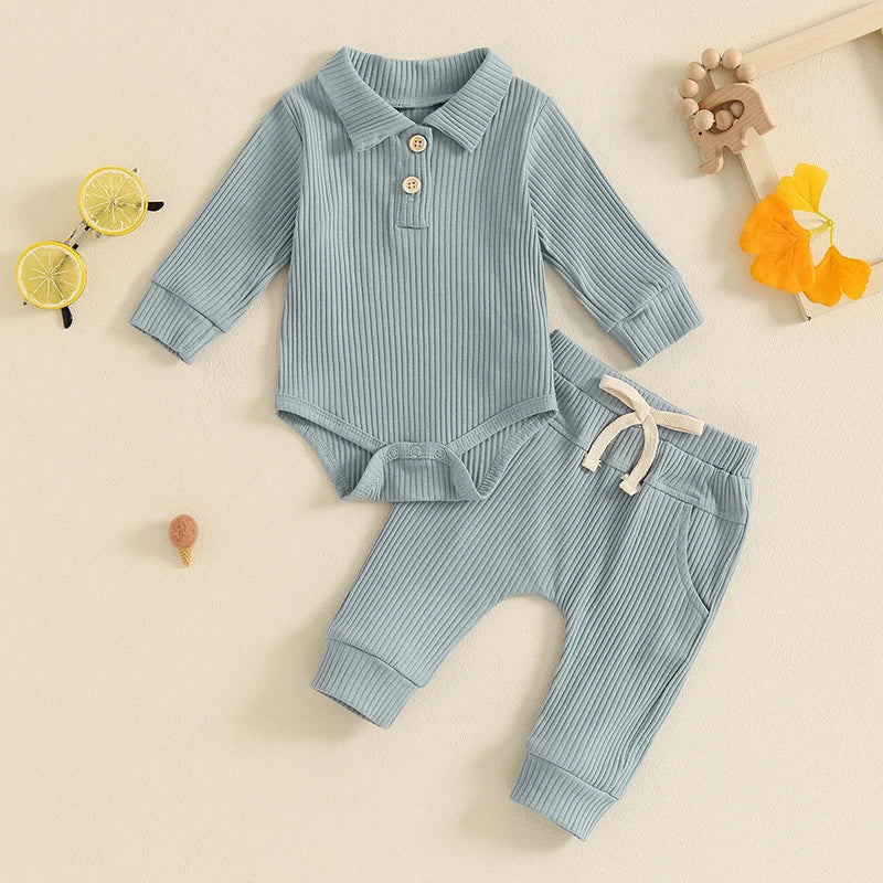 Boys Ribbed Lounge Set