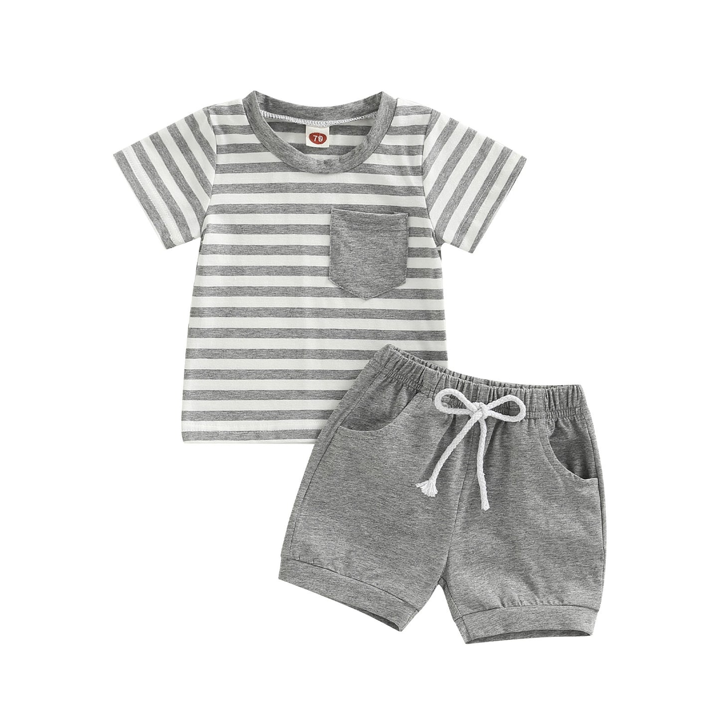 Boys Stripe Short And Top Set