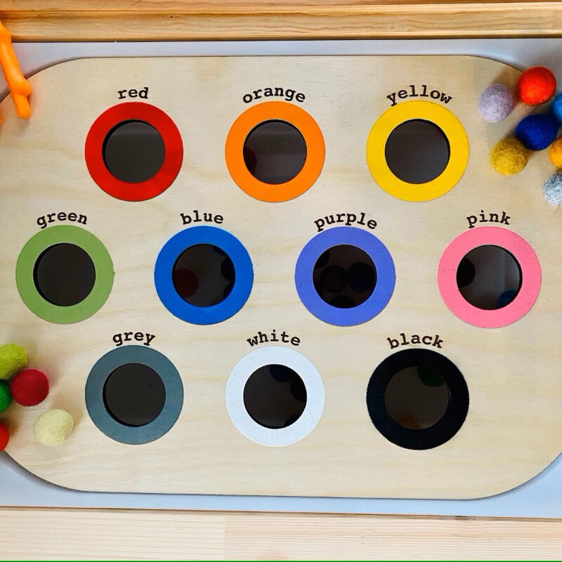 FLISAT Sensory wooden Table Inserts