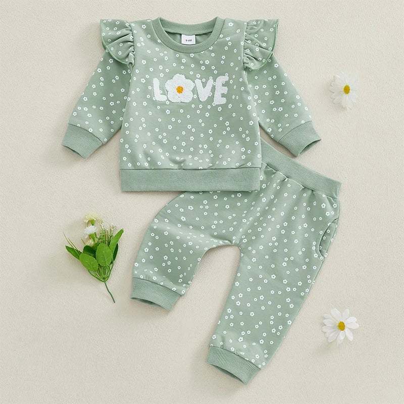 Girls Love Spotty Lounge Set