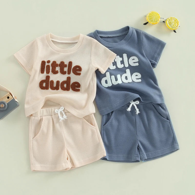 Little Dude Boys Short and Top Set