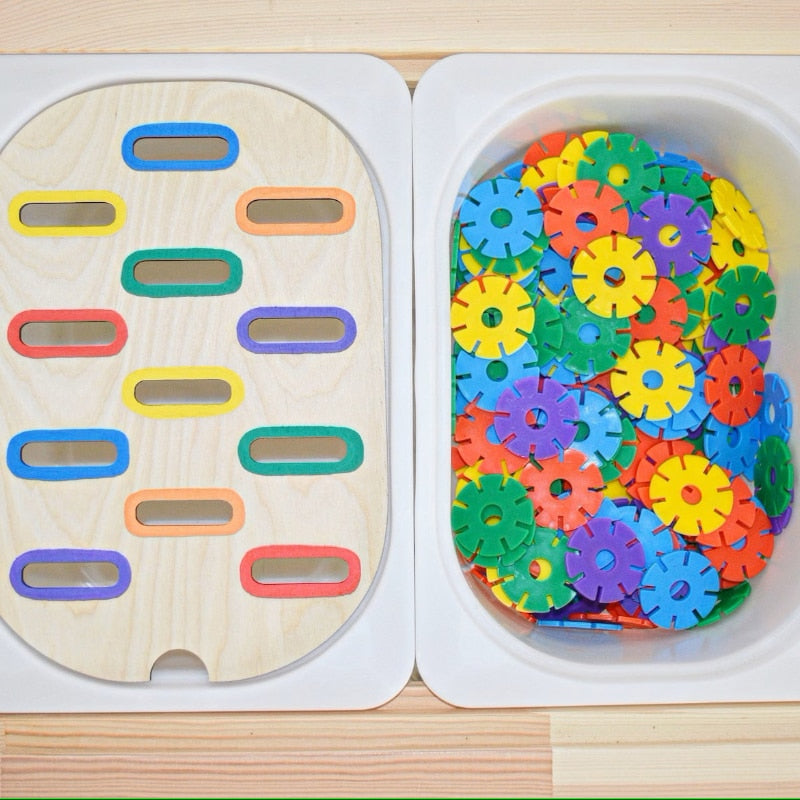 FLISAT Sensory wooden Table Inserts