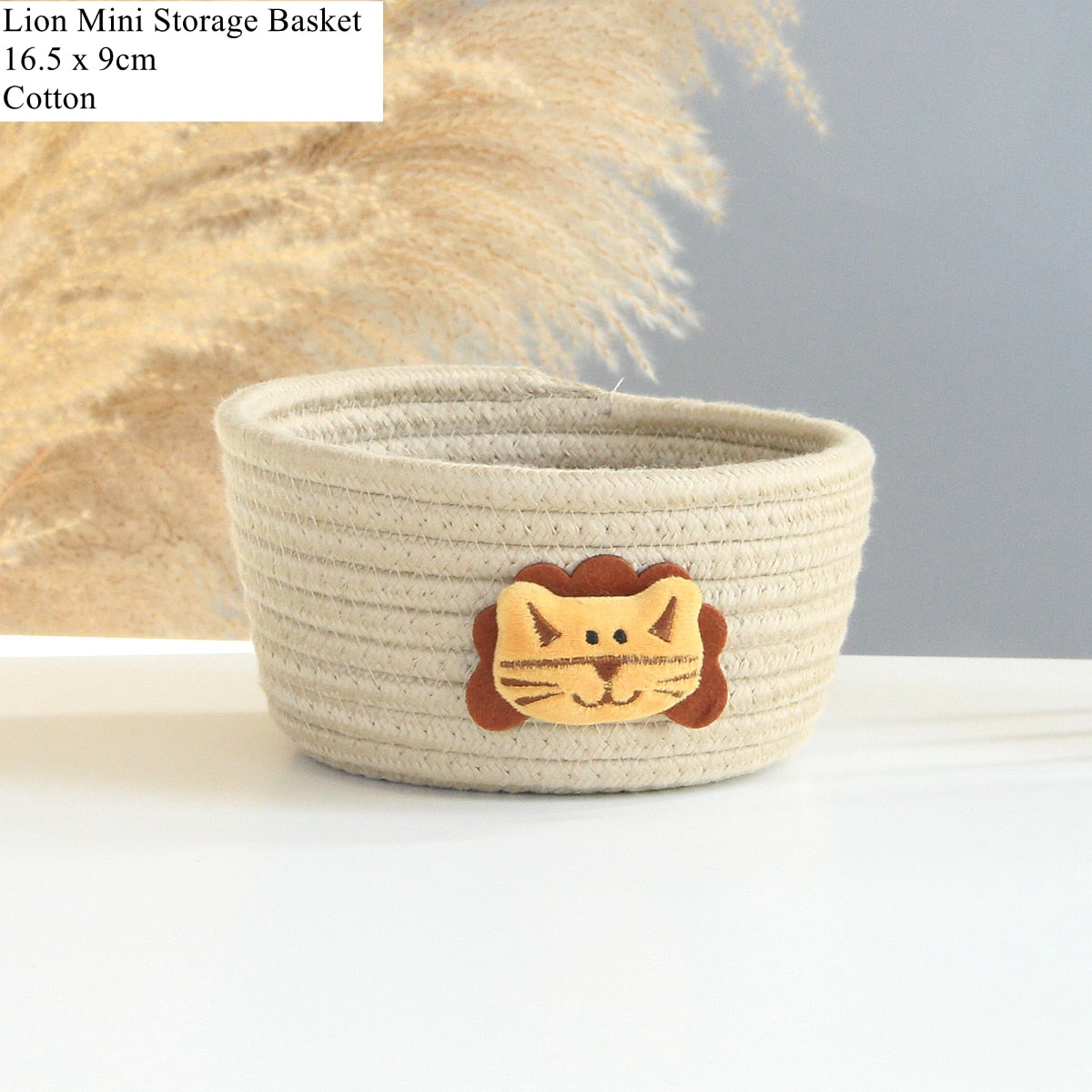 Cotton Rope Animal Woven Storage Basket