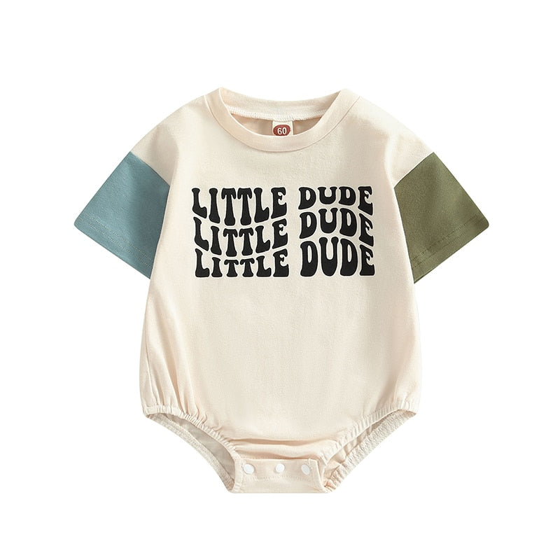 Little Dude Boys Romper