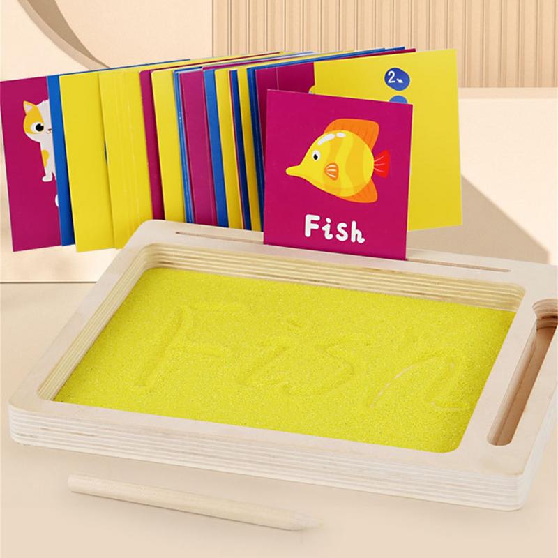 Montessori Sand Tray Letter Writing