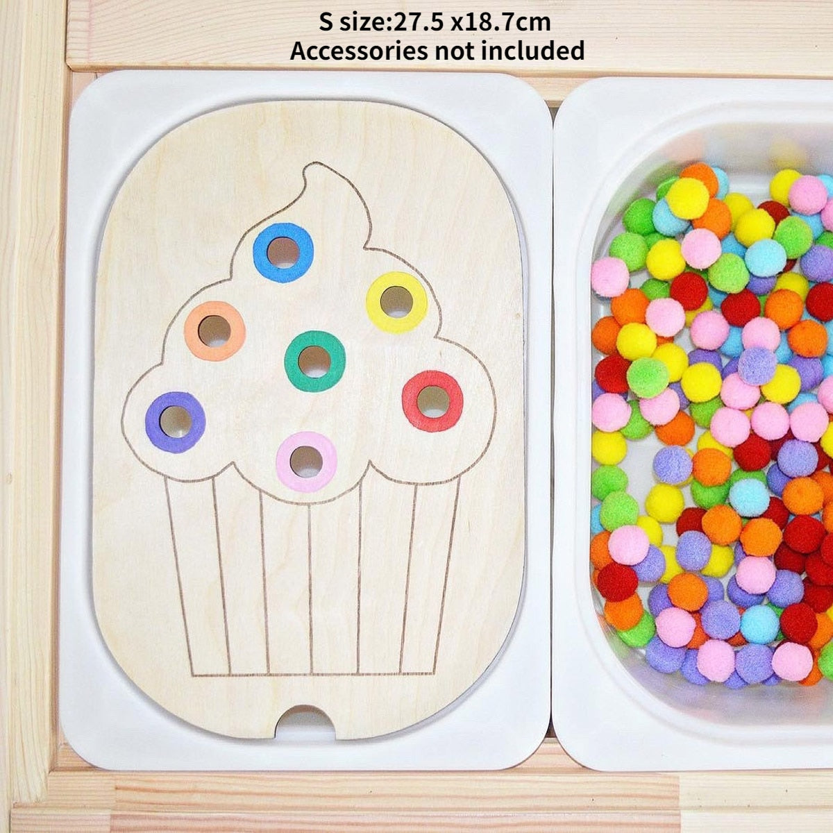 FLISAT Sensory wooden Table Inserts