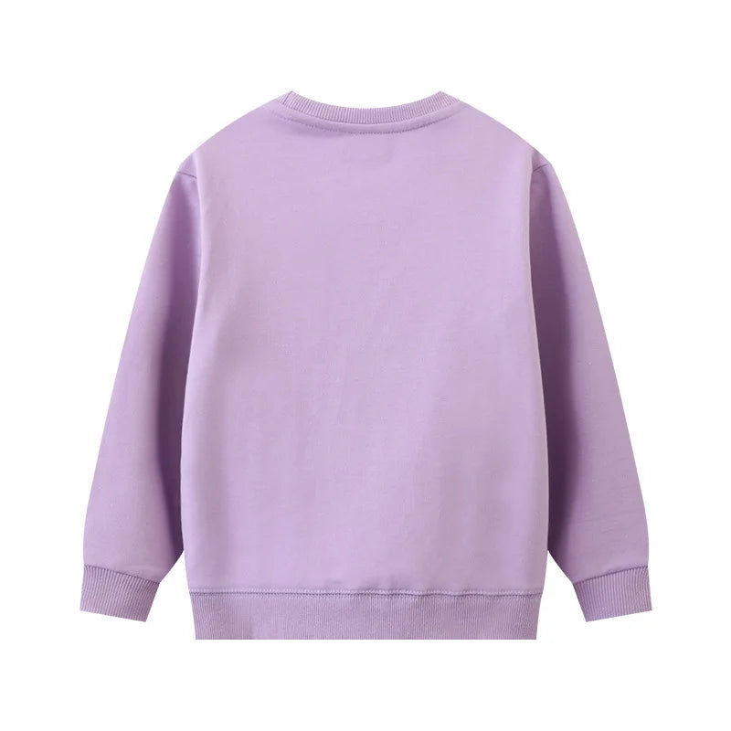 Girls Purple Horse Jumper