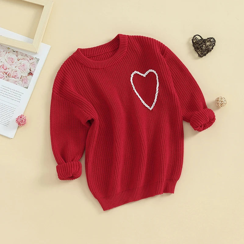 Girl Valentine’s Day Heart Jumper