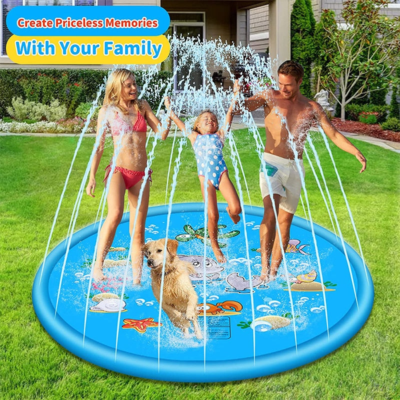 Children Sprinkler Water Mat