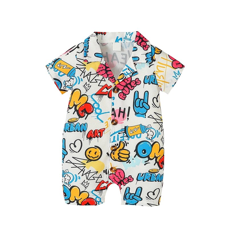 Baby Boy Jungle Romper