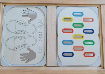 FLISAT Sensory wooden Table Inserts