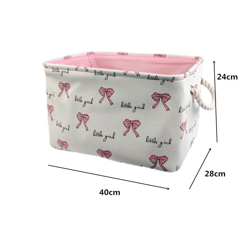 Childrens Animal Canvas storage basket