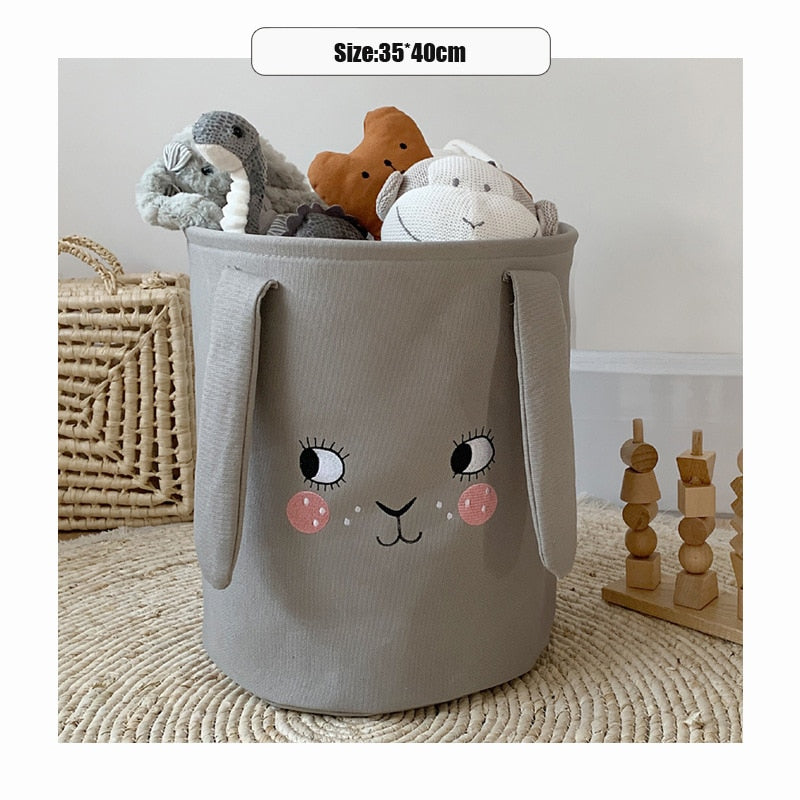 Childrens Animal Canvas storage basket