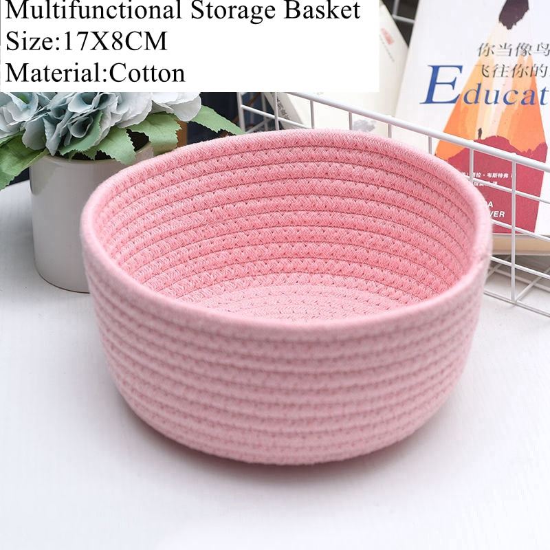 Cotton Rope Animal Woven Storage Basket