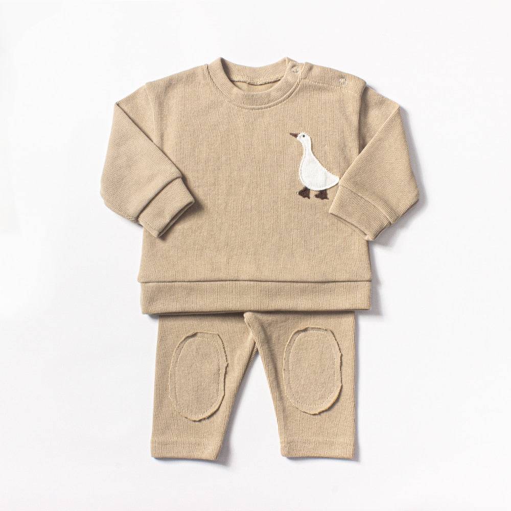 Boy Cotton Patch Goose Lounge Set