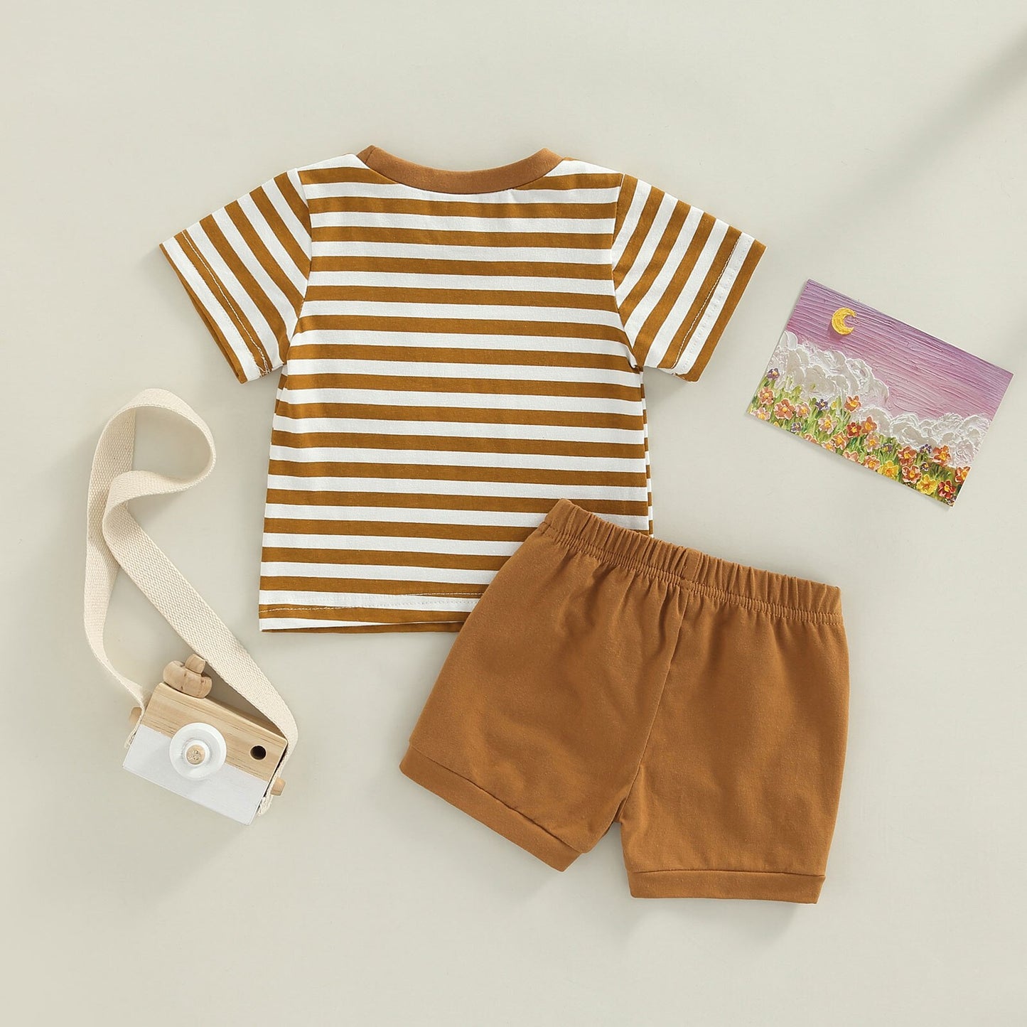 Boys Stripe Short And Top Set