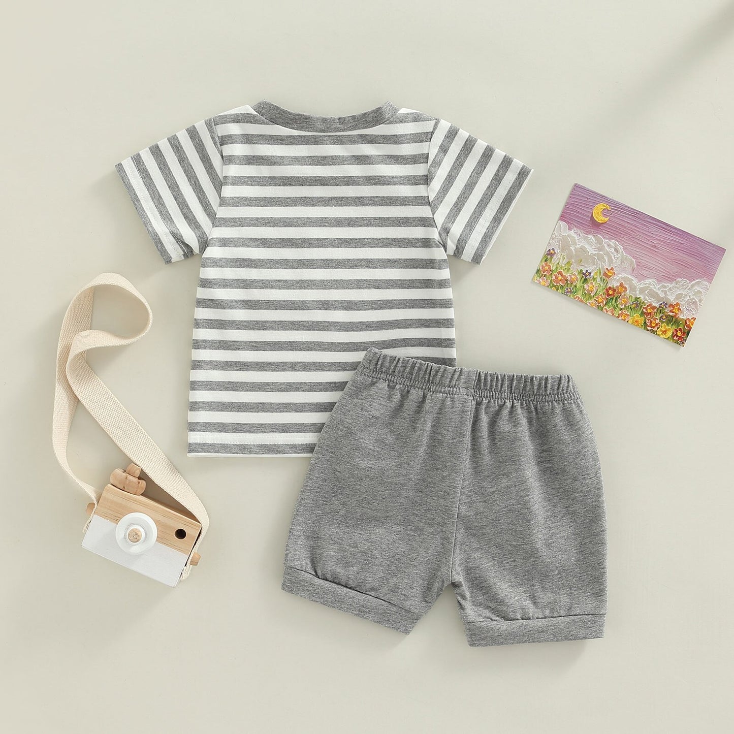 Boys Stripe Short And Top Set