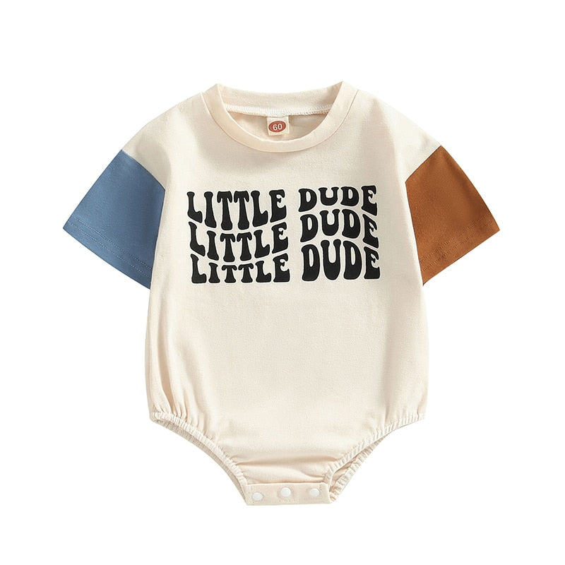 Little Dude Boys Romper