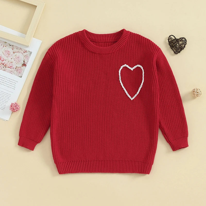 Girl Valentine’s Day Heart Jumper